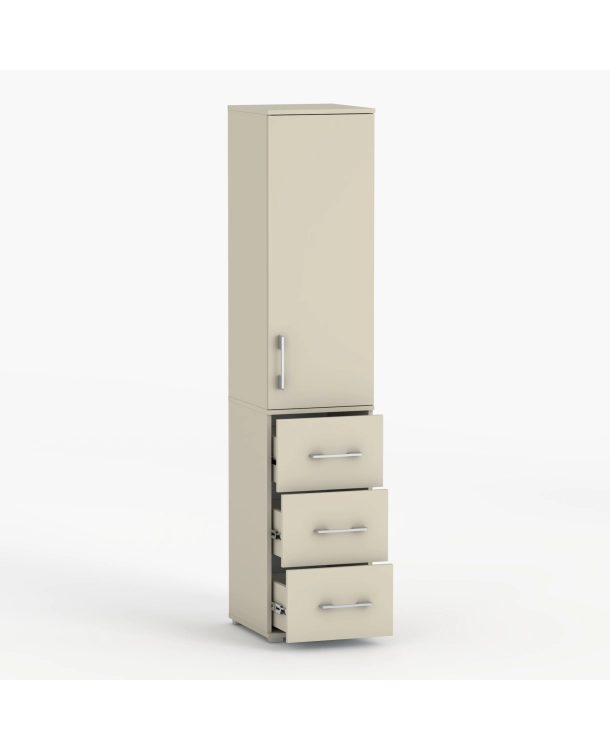 Szafa na ubrania z drążkiem Pola 215 - 3 szuflady 40-50 cm Kaszmir